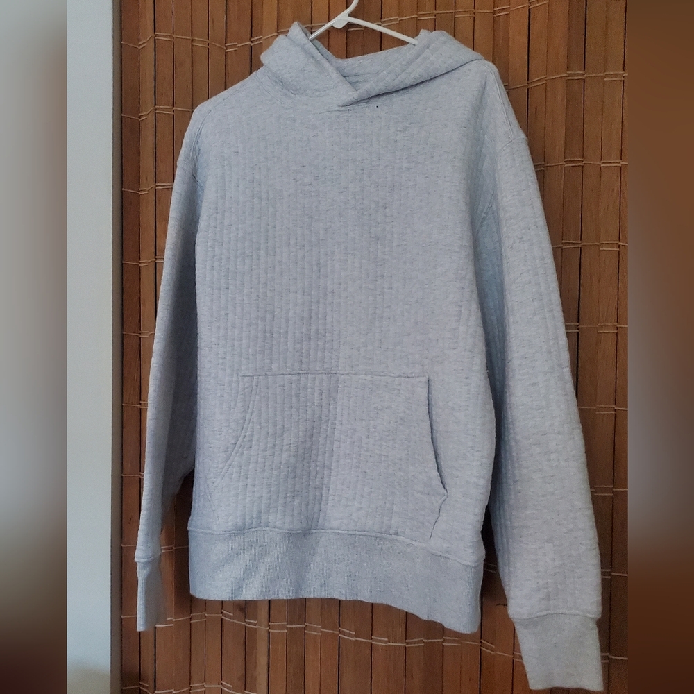 Old Navy Light Gray Men's Crewneck Sweatshirt